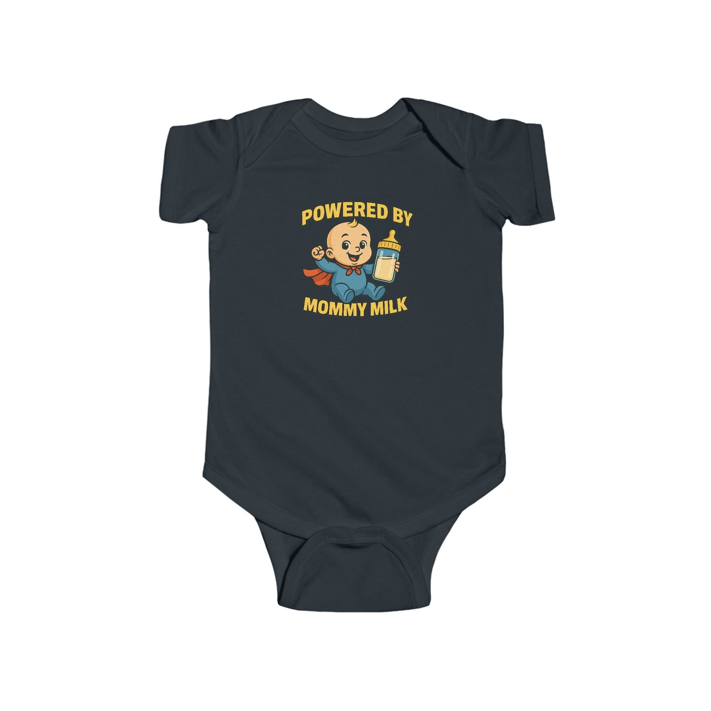 Powered by Mommy Milk - Baby Bodysuit - Hero Jack