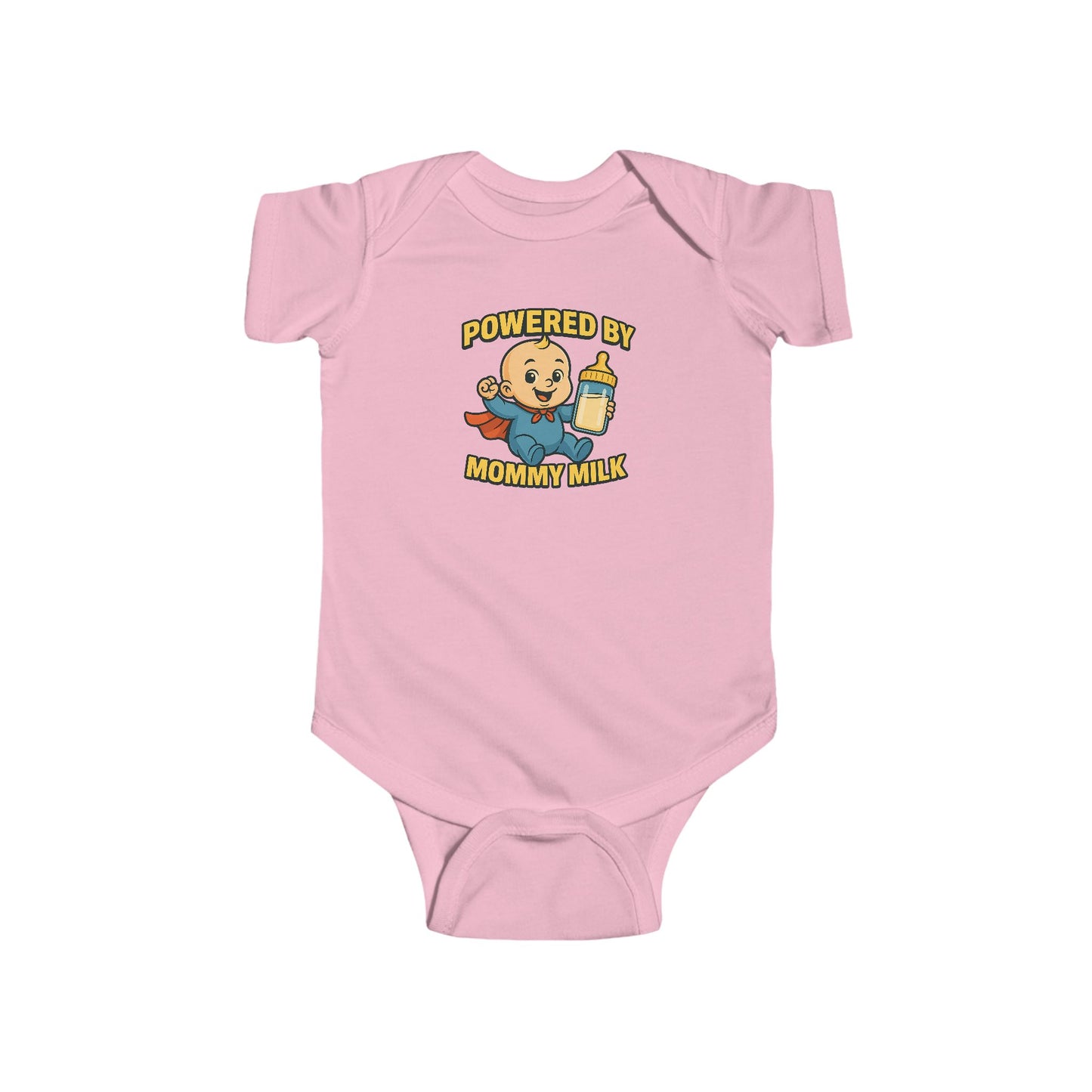 Powered by Mommy Milk - Baby Bodysuit - Hero Jack