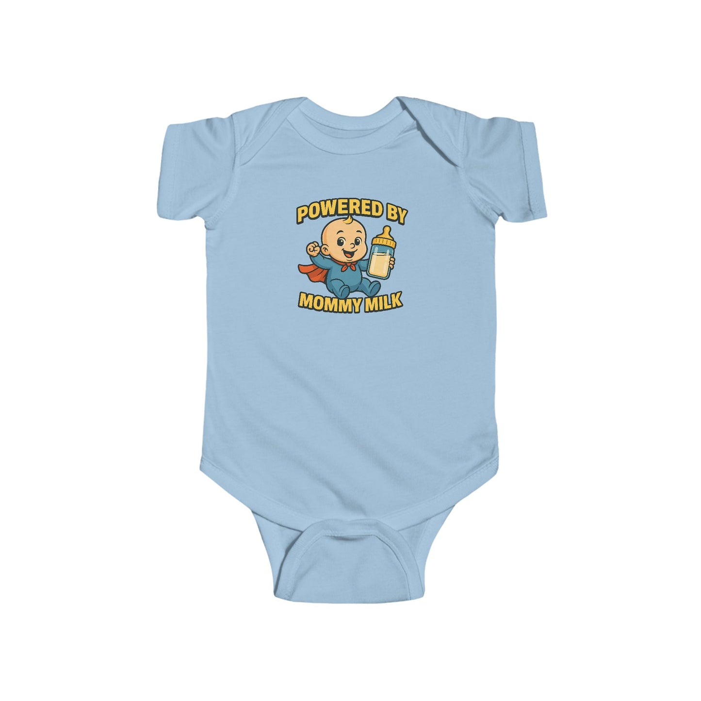 Powered by Mommy Milk - Baby Bodysuit - Hero Jack