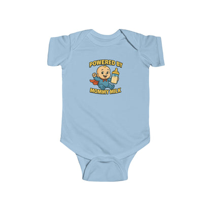 Powered by Mommy Milk - Baby Bodysuit - Hero Jack