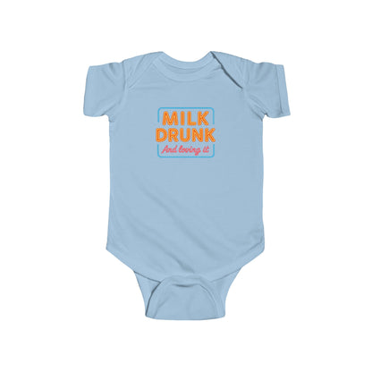 Milk Drunk and Loving It - Baby Bodysuit - Neon