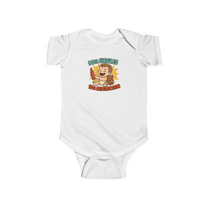 90% Giggles, 10% Destruction - Baby Bodysuit - Artist Jack