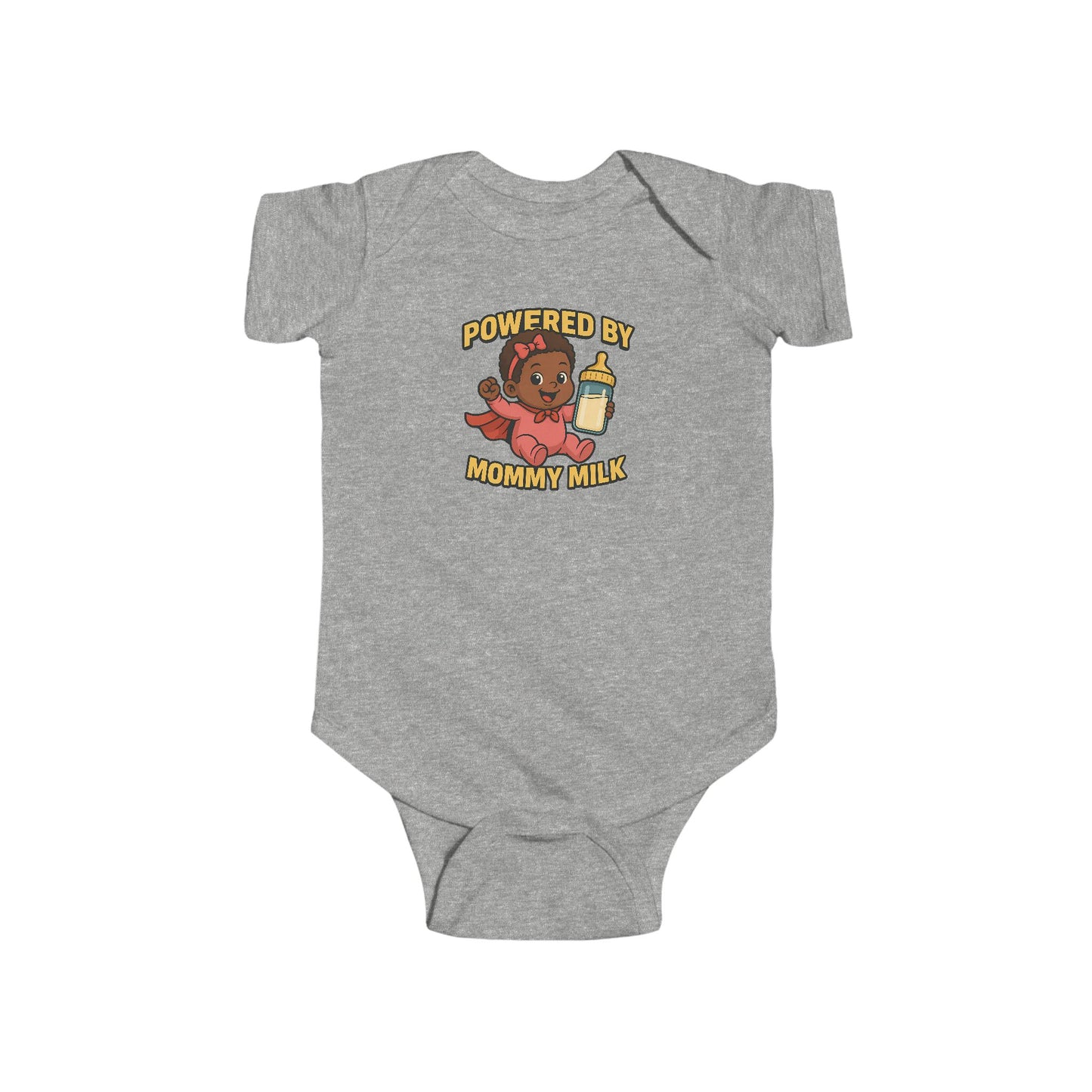 Powered by Mommy Milk - Baby Bodysuit - Hero Eva