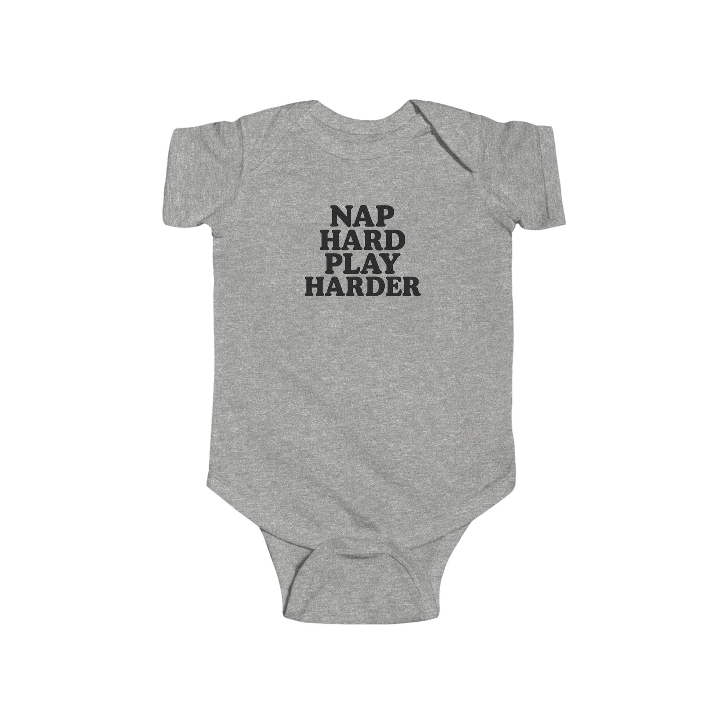 Nap Hard, Play Harder - Baby Bodysuit - Serious Play