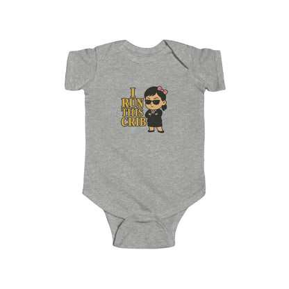 I Run This Crib - Baby Bodysuit - Boss Sofie