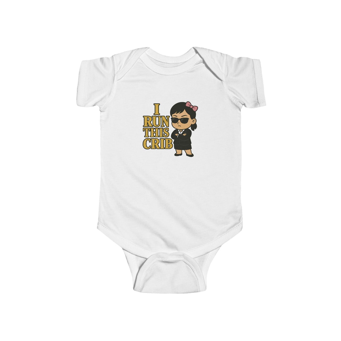 I Run This Crib - Baby Bodysuit - Boss Sofie
