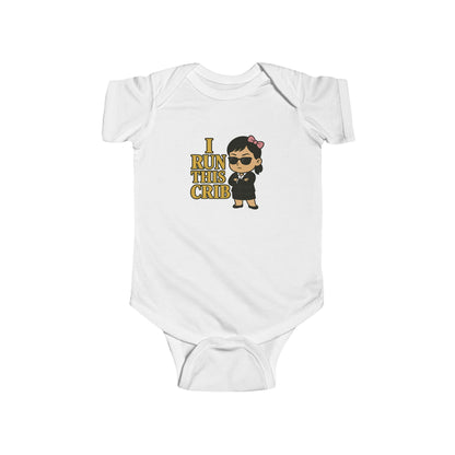 I Run This Crib - Baby Bodysuit - Boss Sofie