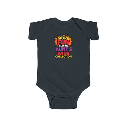 More Fun than my Aunt's Wine Collection - Baby Bodysuit - Explosive Fun