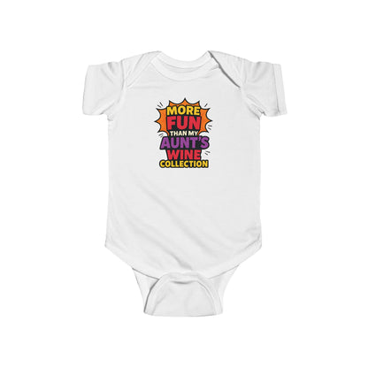 More Fun than my Aunt's Wine Collection - Baby Bodysuit - Explosive Fun