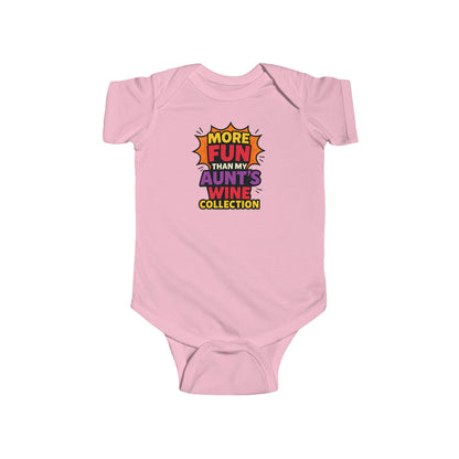 More Fun than my Aunt's Wine Collection - Baby Bodysuit - Explosive Fun