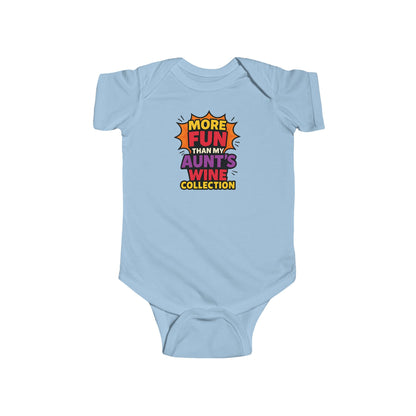 More Fun than my Aunt's Wine Collection - Baby Bodysuit - Explosive Fun