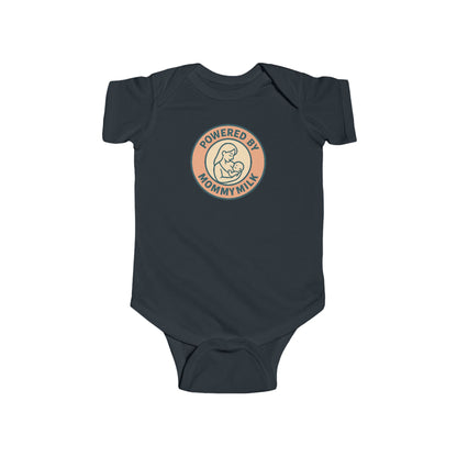 Powered by Mommy Milk - Baby Bodysuit - Love Stamp