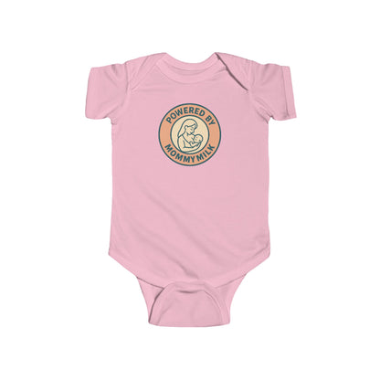 Powered by Mommy Milk - Baby Bodysuit - Love Stamp