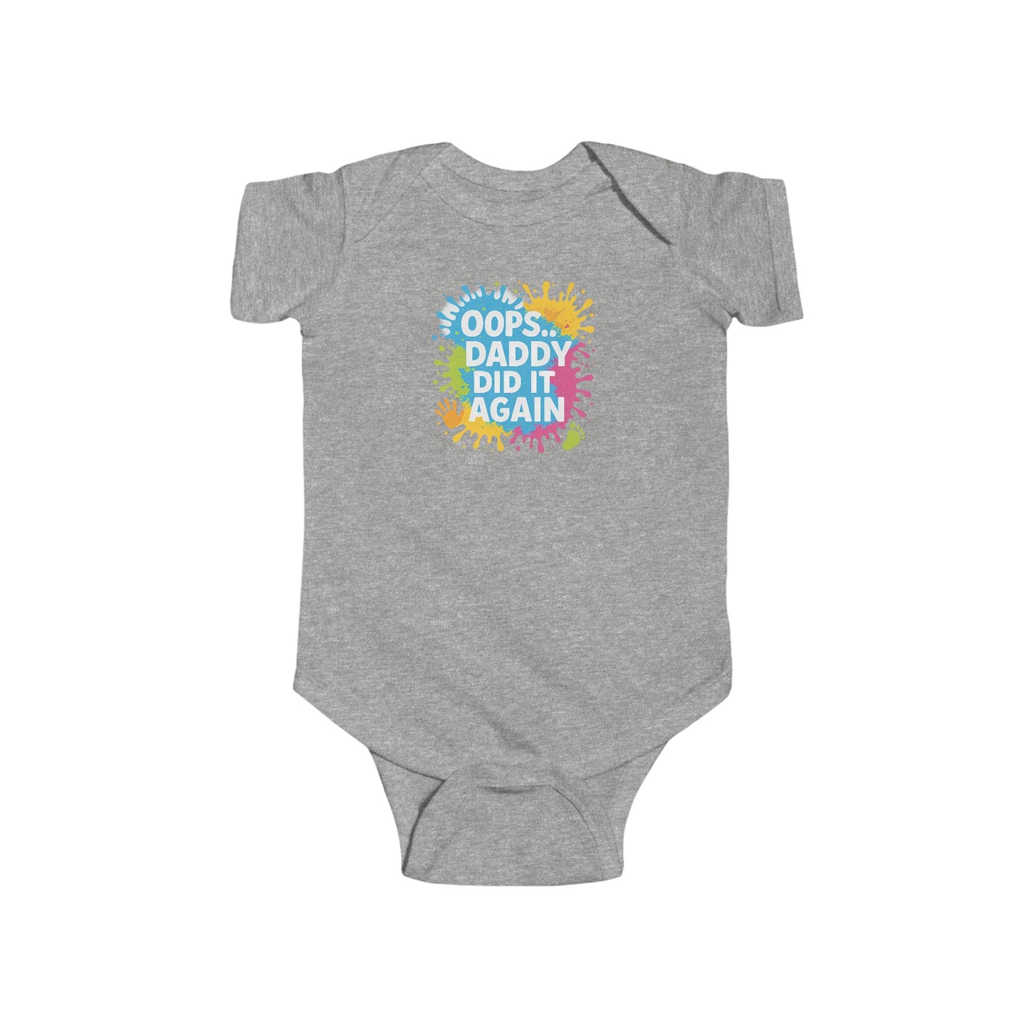 Oops Daddy Did it Again - Baby Bodysuit - Graffiti Style