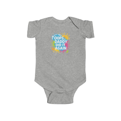 Oops Daddy Did it Again - Baby Bodysuit - Graffiti Style