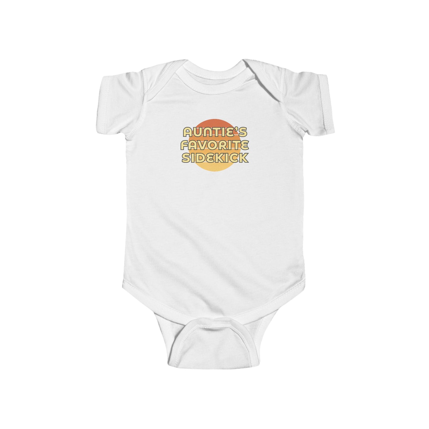 Auntie's Favorite Sidekick - Baby Bodysuit - on Key West Sunset