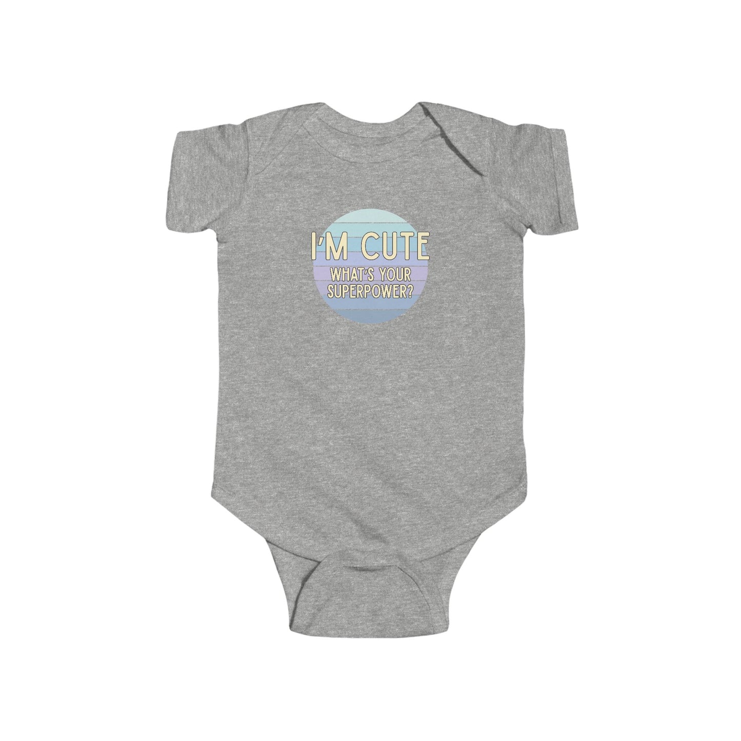 I'm Cute, What's Your Superpower? - Baby Bodysuit - on Los Angeles Sunset