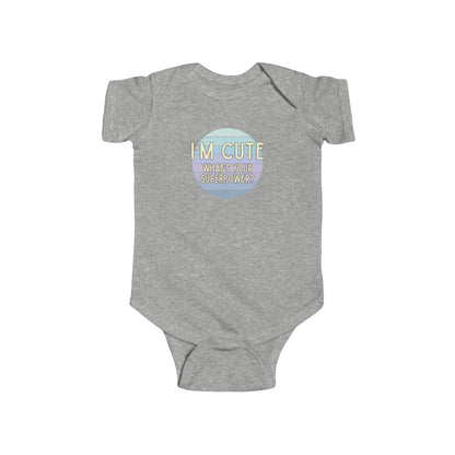 I'm Cute, What's Your Superpower? - Baby Bodysuit - on Los Angeles Sunset