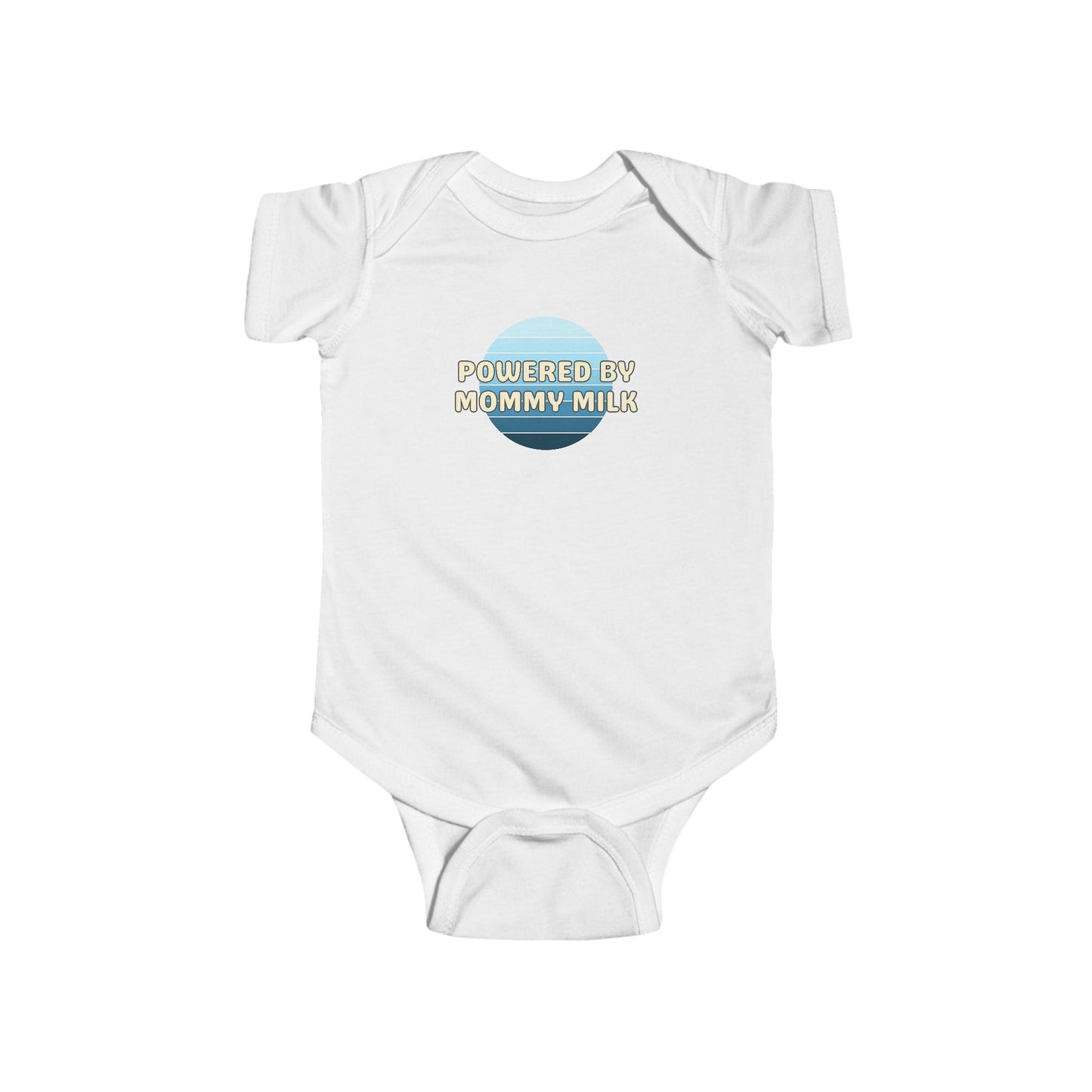 Powered by Mommy Milk - Baby Bodysuit - on Seattle Sunset
