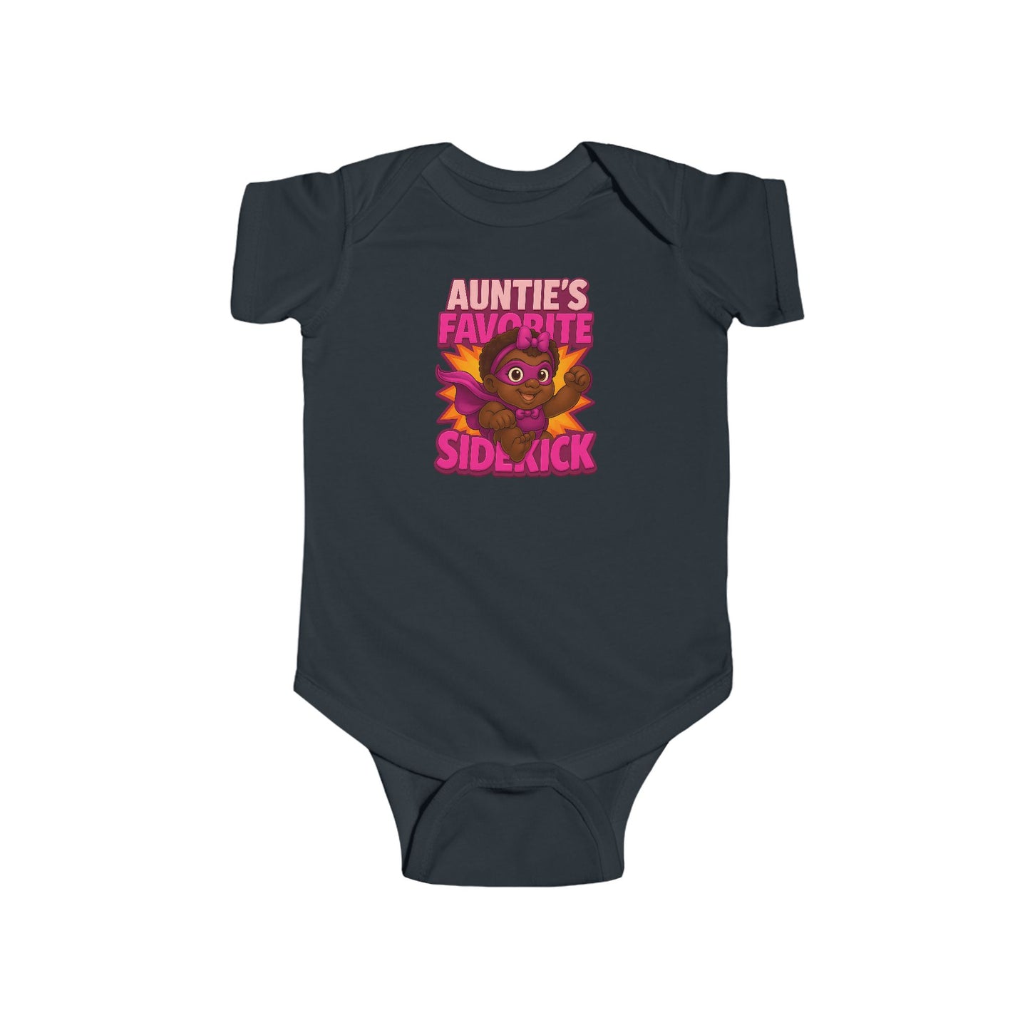 Auntie's Favorite Sidekick - Baby Bodysuit - Hero Eva