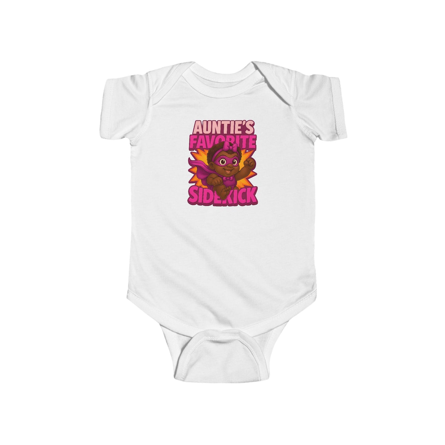 Auntie's Favorite Sidekick - Baby Bodysuit - Hero Eva