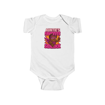Auntie's Favorite Sidekick - Baby Bodysuit - Hero Eva
