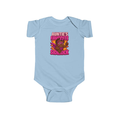 Auntie's Favorite Sidekick - Baby Bodysuit - Hero Eva