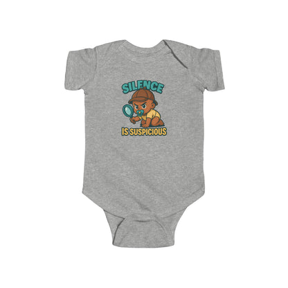 Silence is Suspicious - Baby Bodysuit - Detective Jordan