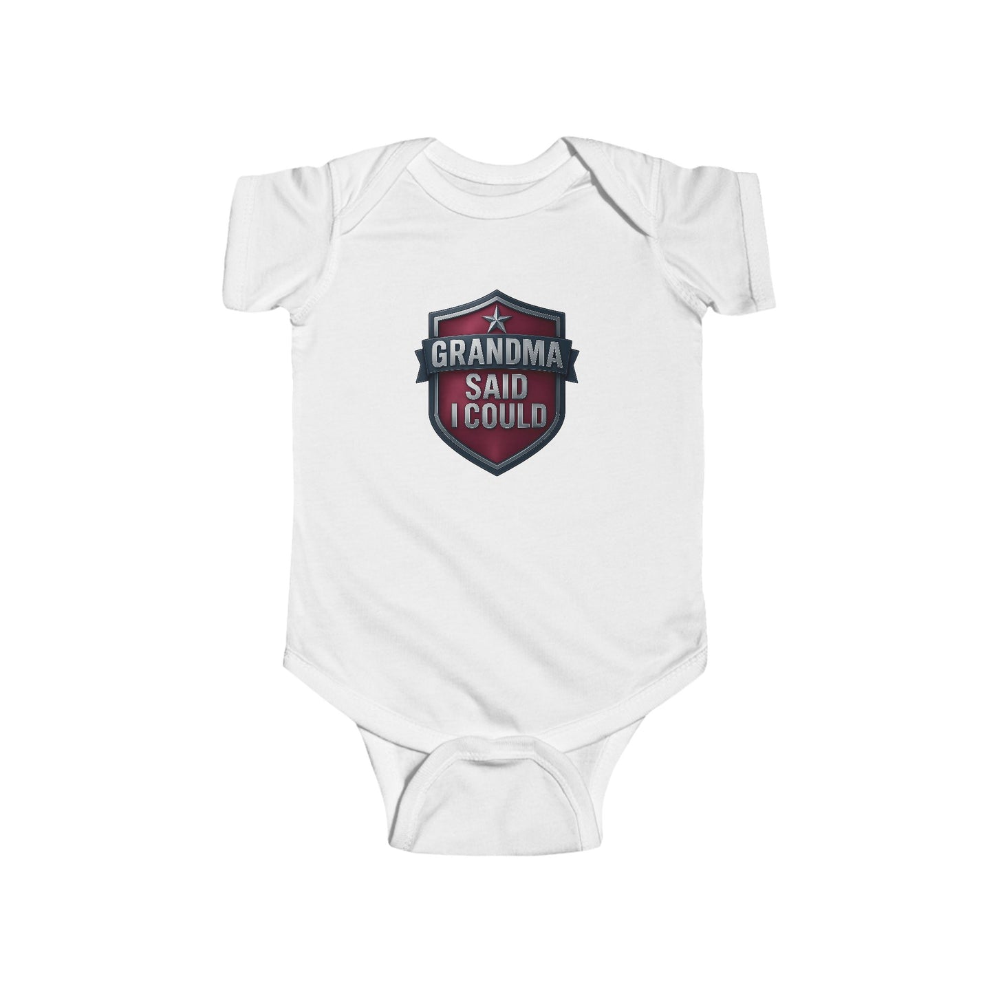 Grandma Said I Could - Baby Bodysuit - Red Shield