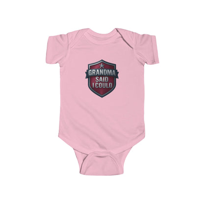 Grandma Said I Could - Baby Bodysuit - Red Shield
