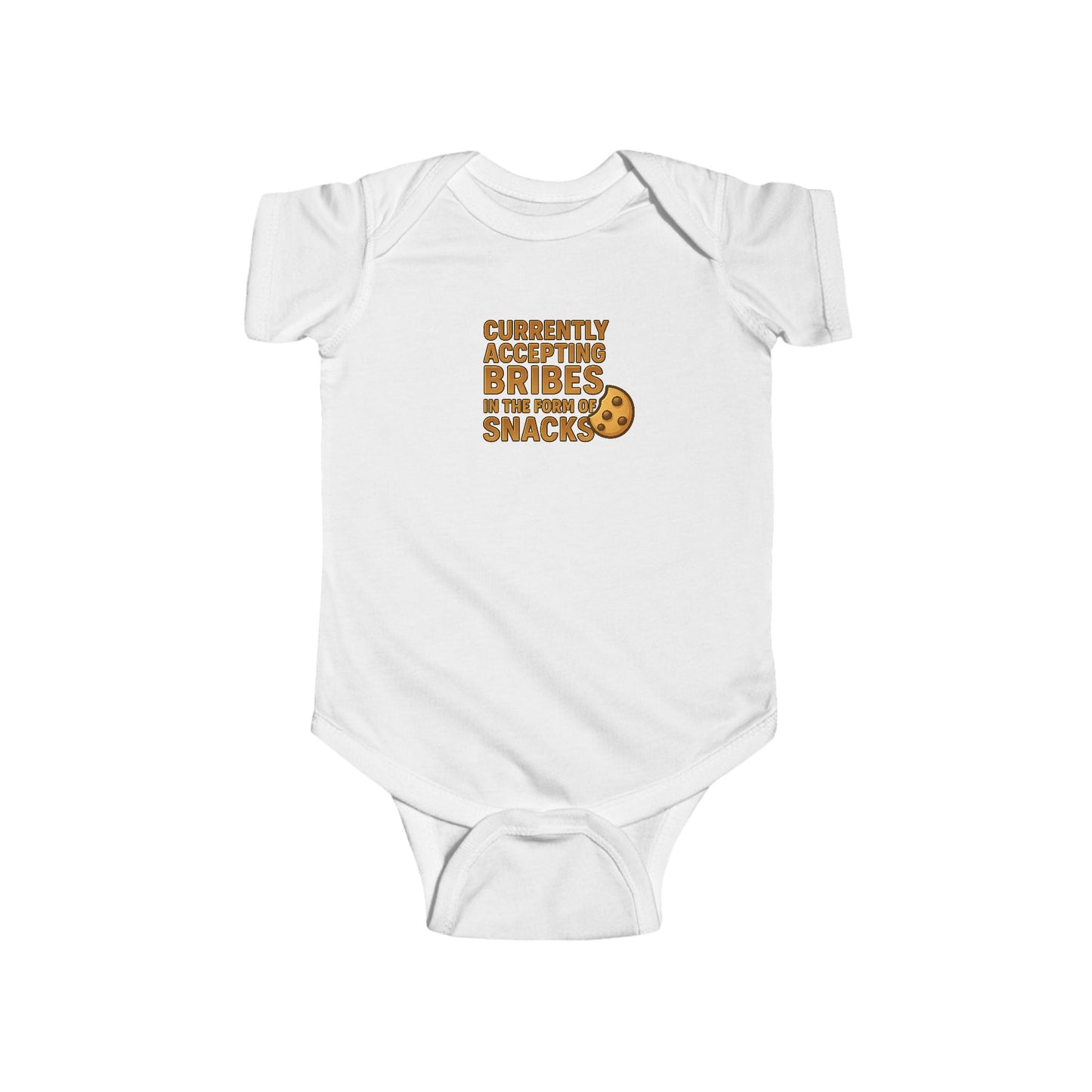 Currently Accepting Bribes in the Form of Snacks - Baby Bodysuit - Gradient Cookie