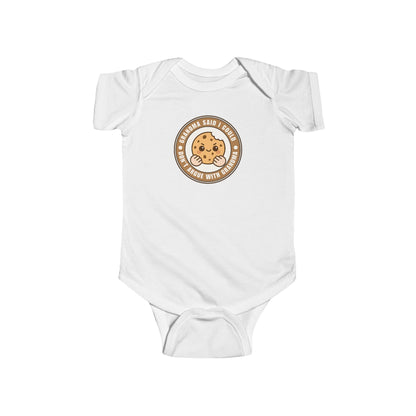 Grandma Said I Could, Don't Argue with Grandma - Baby Bodysuit - Modern Cookie Stamp