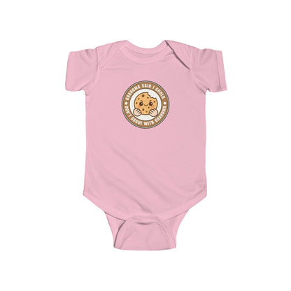 Grandma Said I Could, Don't Argue with Grandma - Baby Bodysuit - Modern Cookie Stamp
