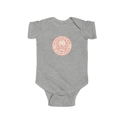 9 Months on the Inside, Out on Good Behavior - Baby Bodysuit - Pink Stamp