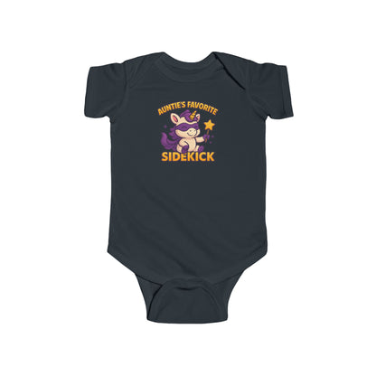 Auntie's Favorite Sidekick - Baby Bodysuit - Super Unicorn