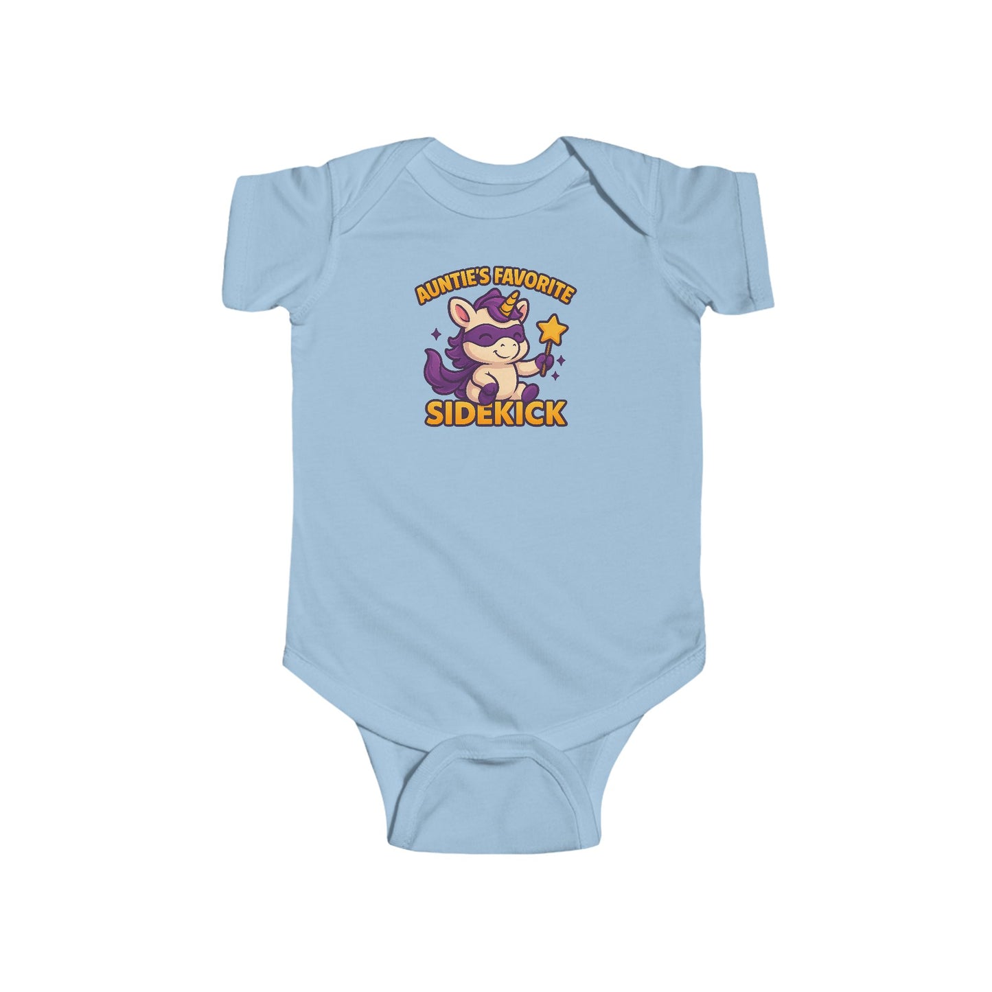 Auntie's Favorite Sidekick - Baby Bodysuit - Super Unicorn