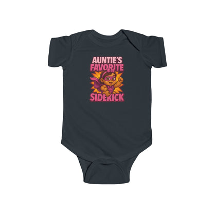 Auntie's Favorite Sidekick - Baby Bodysuit - Hero Lily