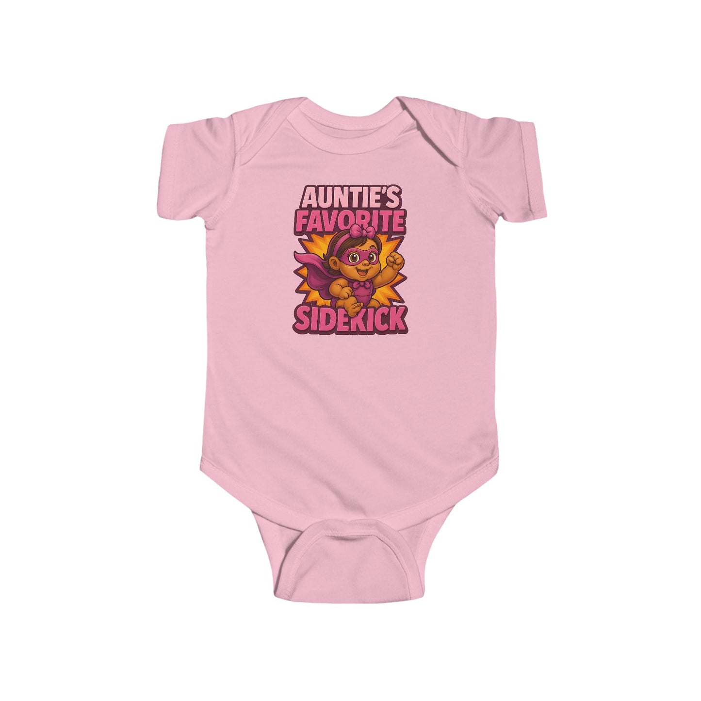 Auntie's Favorite Sidekick - Baby Bodysuit - Hero Lily
