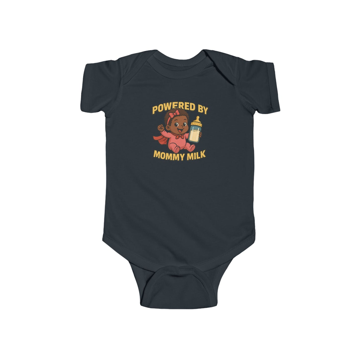 Powered by Mommy Milk - Baby Bodysuit - Hero Eva