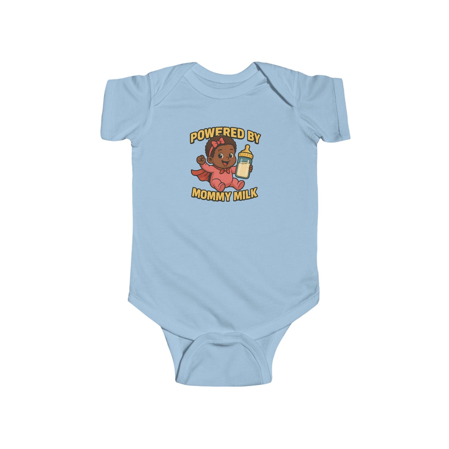 Powered by Mommy Milk - Baby Bodysuit - Hero Eva