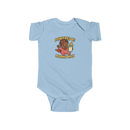 Powered by Mommy Milk - Baby Bodysuit - Hero Eva
