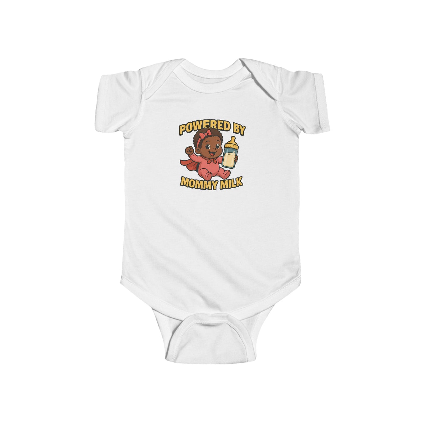 Powered by Mommy Milk - Baby Bodysuit - Hero Eva