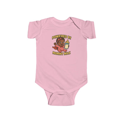 Powered by Mommy Milk - Baby Bodysuit - Hero Eva
