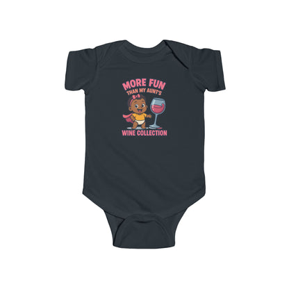 More Fun than my Aunt's Wine Collection - Baby Bodysuit - Eva