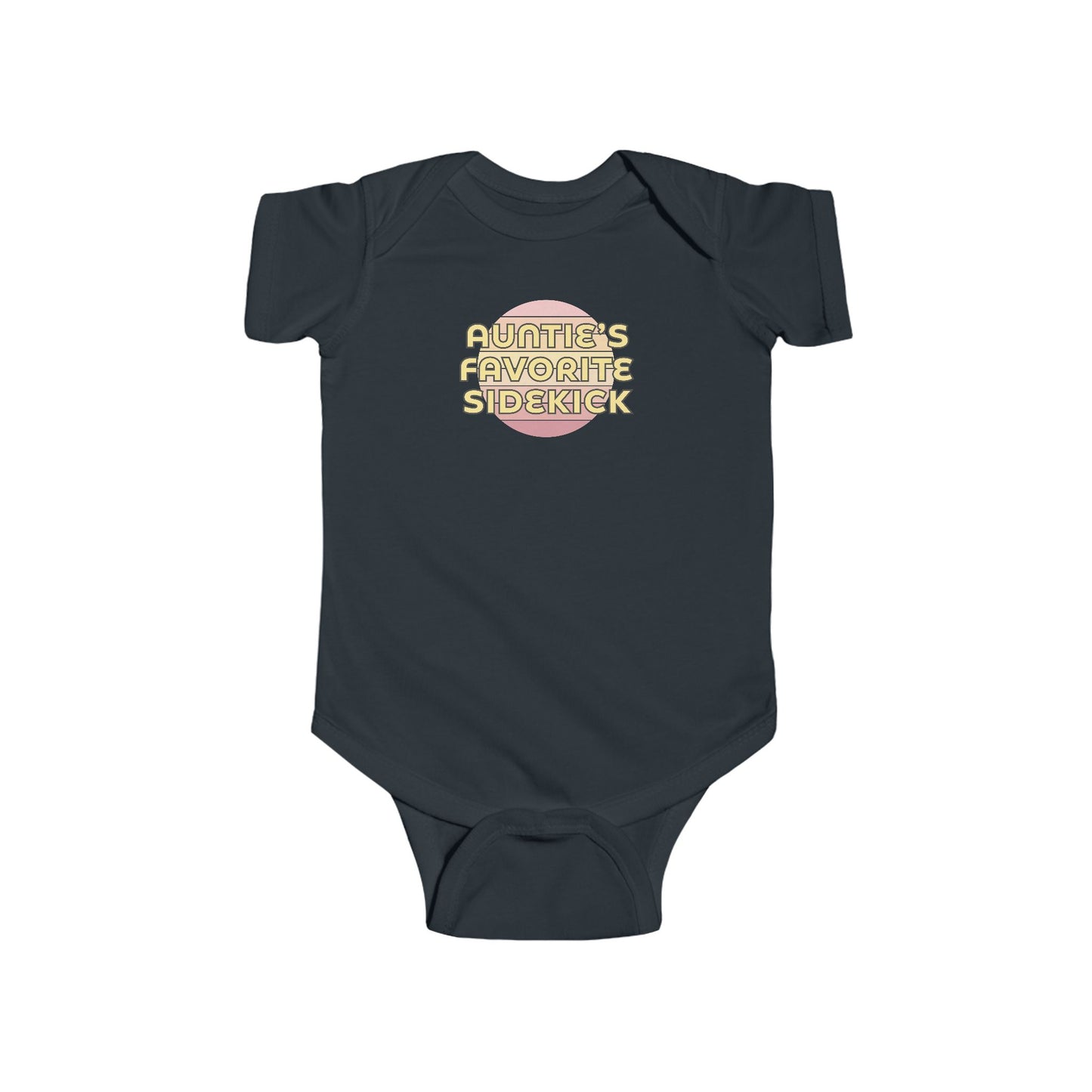 Auntie's Favorite Sidekick - Baby Bodysuit - on Savannah Sunset