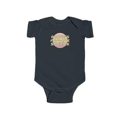 Auntie's Favorite Sidekick - Baby Bodysuit - on Savannah Sunset