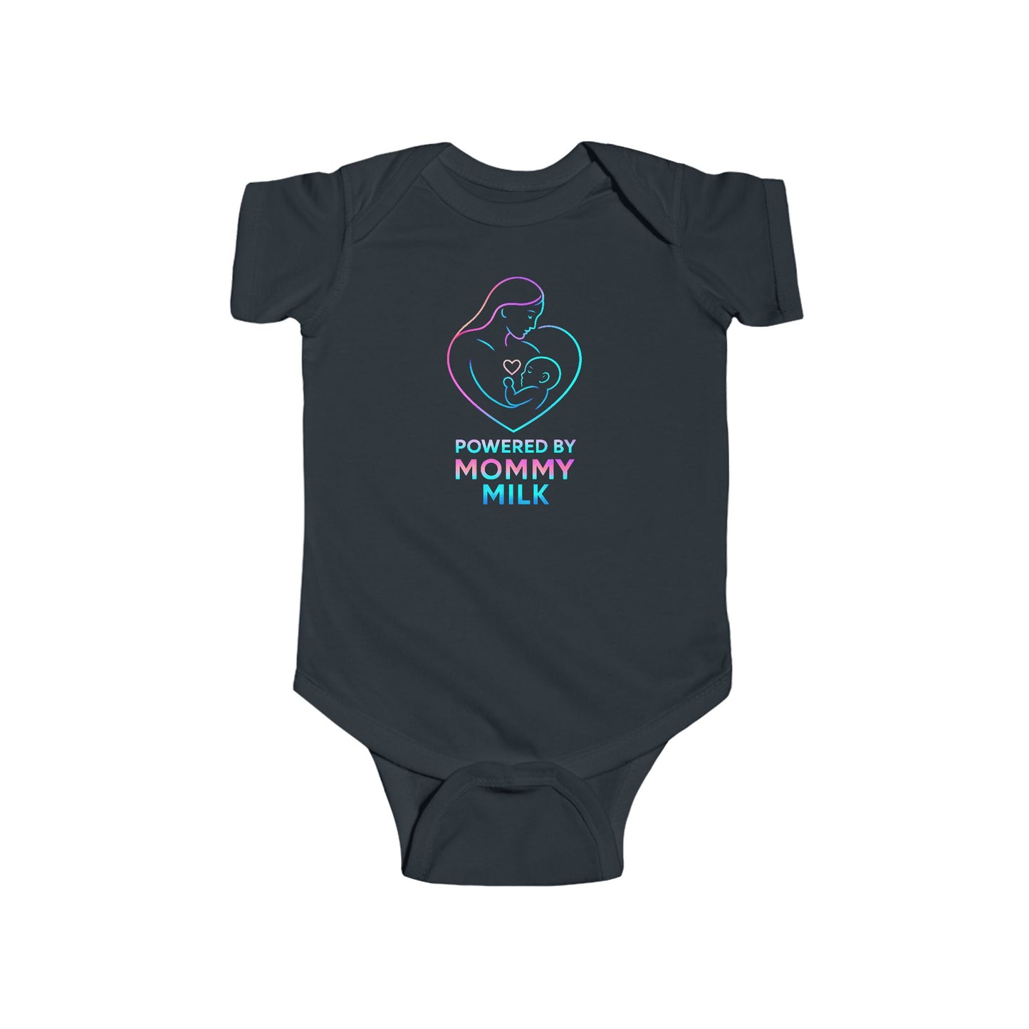 Powered by Mommy Milk - Baby Bodysuit - Love in Glow