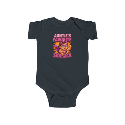Auntie's Favorite Sidekick - Baby Bodysuit - Hero Charlotte
