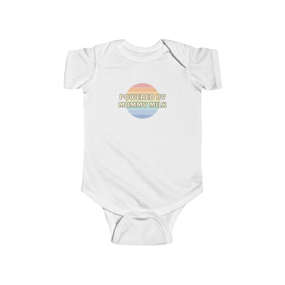 Powered by Mommy Milk - Baby Bodysuit - on San Diego Sunset