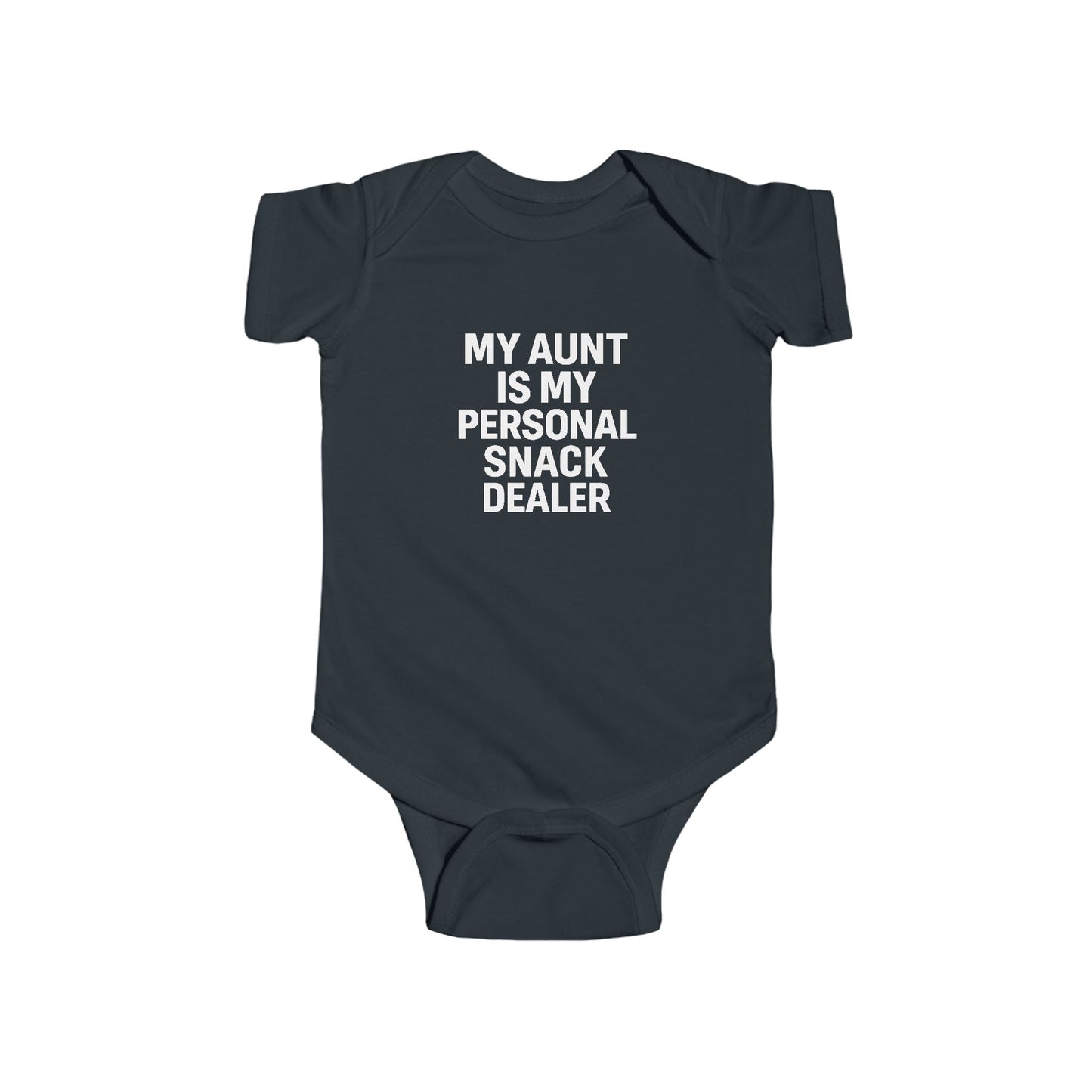 My Aunt is My Personal Snack Dealer - Baby Bodysuit - Bold & Light Snacks